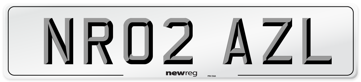 NR02 AZL Number Plate from New Reg